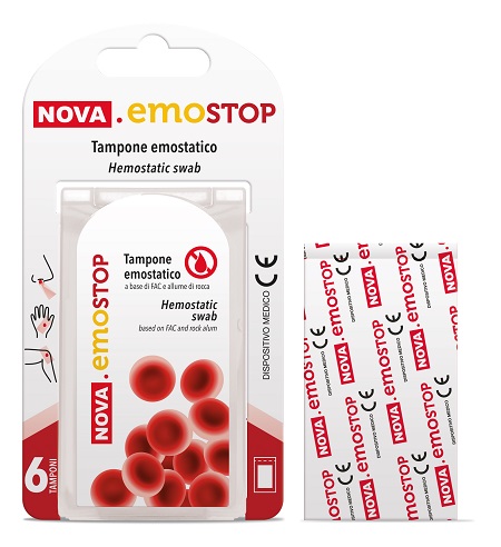 NOVA EMOSTOP TAMPONE EMOSTATICO 6 PEZZI - Farmacia Artemisia di Montecuollo Dott. Angelo snc
