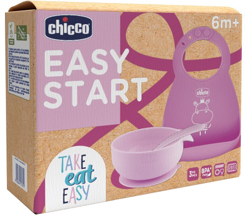 CH SET PAPPA SILICONE 6M+ ROSA - Farmacia Artemisia di Montecuollo Dott. Angelo snc
