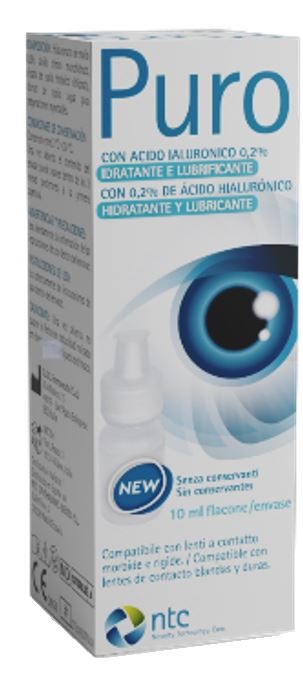 SOLUZIONE STERILE PER USO OFTALMICO PURO IDRATANTE E LUBRIFICANTE 0,2% ACIDO IALURONICO SENZA CONSERVANTI 10 ML - Farmacia Artemisia di Montecuollo Dott. Angelo snc