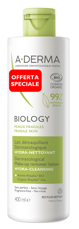 ADERMA BIOLOGY LATTE STRUCCANTE PREZZO SPECIALE 400 ML - Farmacia Artemisia di Montecuollo Dott. Angelo snc