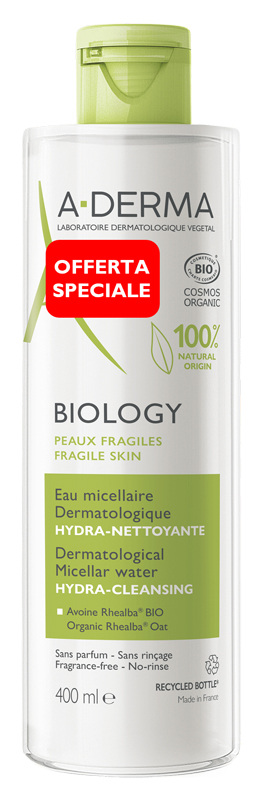 ADERMA BIOLOGY ACQUA MICELLARE PREZZO SPECIALE 400 ML - Farmacia Artemisia di Montecuollo Dott. Angelo snc