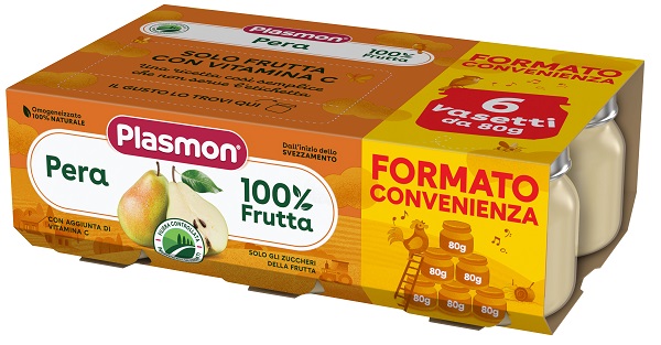 PLASMON OMOGENEIZZATO PERA 6X80 G - Farmacia Artemisia di Montecuollo Dott. Angelo snc