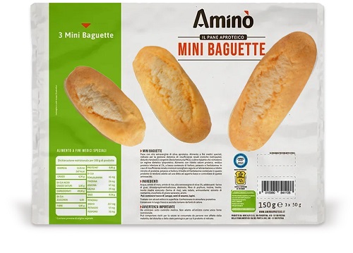 AMINO' MINI BAGUETTE 3 PEZZI DA 50 G - Farmacia Artemisia di Montecuollo Dott. Angelo snc