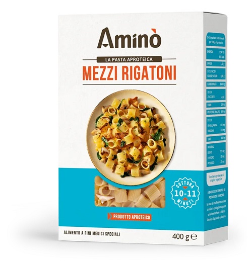 AMINO' MEZZI RIGATONI APROTEICI 400 G - Farmacia Artemisia di Montecuollo Dott. Angelo snc