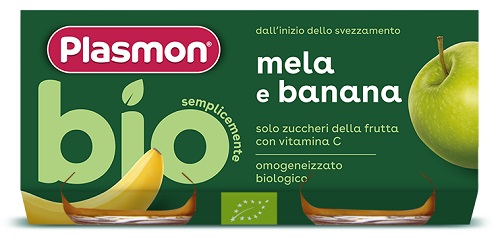 PLASMON OMOGENEIZZATO BIO BANANA MELA 2 VASETTI X 80 G - Farmacia Artemisia di Montecuollo Dott. Angelo snc