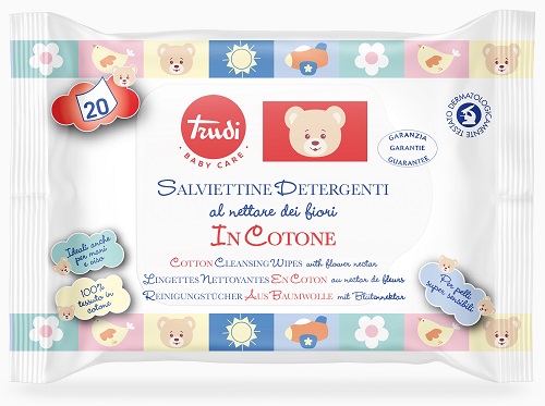 TRUDI BABY CARE SALVIETTE COTONE 20 PEZZI - Farmacia Artemisia di Montecuollo Dott. Angelo snc