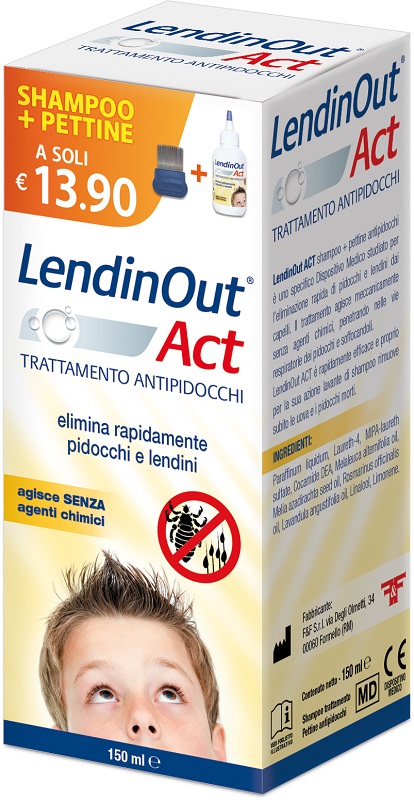 LENDINOUT ACT ANTIPIDOCCHI 150 ML - Farmacia Artemisia di Montecuollo Dott. Angelo snc