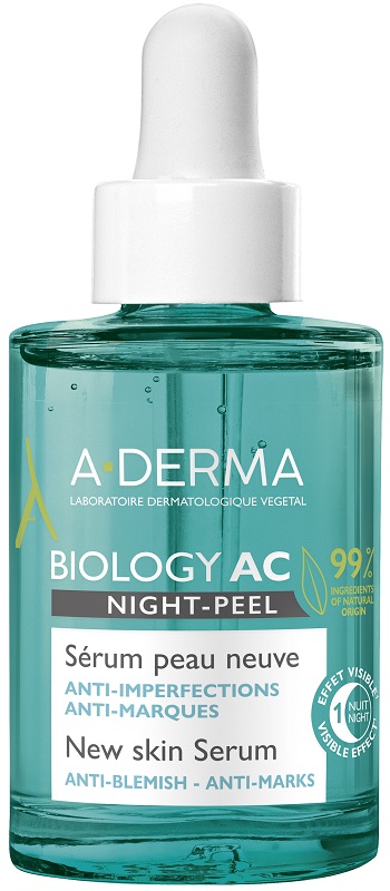 ADERMA BIOLOGY AC SIERO NIGHT PEEL 30 ML - Farmacia Artemisia di Montecuollo Dott. Angelo snc