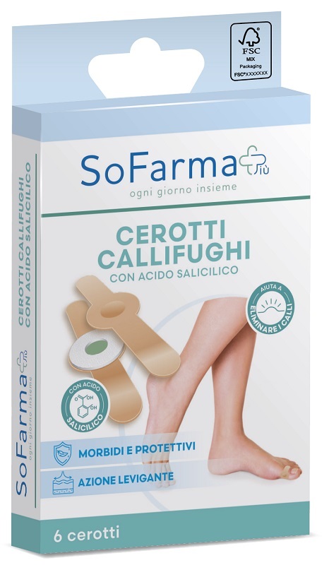 CEROTTO PARACALLO CALLIFUGO 7X1,2 CM FARMAPIU' 6 PEZZI - Farmacia Artemisia di Montecuollo Dott. Angelo snc