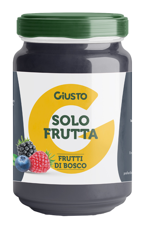 GIUSTO SOLO FRUTTA CONFETTURA FRUTTI DI BOSCO 220 G - Farmacia Artemisia di Montecuollo Dott. Angelo snc