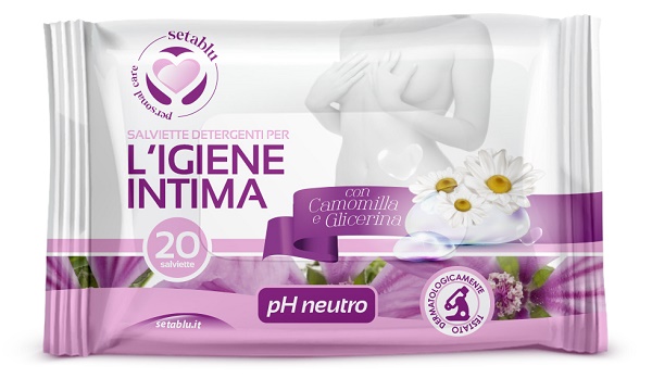 SETABLU SALVIETTE INTIME 20 PEZZI CON CAMOMILLA - Farmacia Artemisia di Montecuollo Dott. Angelo snc