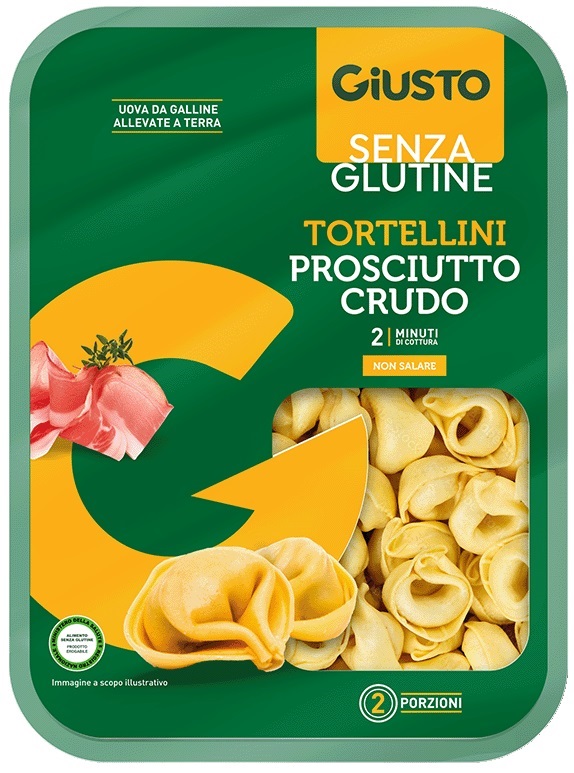 GIUSTO SENZA GLUTINE TORTELLINI PROSCIUTTO CRUDO 250 G - Farmacia Artemisia di Montecuollo Dott. Angelo snc