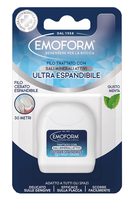 EMOFORM FILO INTERDENTALE ULTRAESPANDIBILE 30M - Farmacia Artemisia di Montecuollo Dott. Angelo snc
