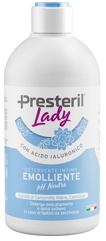 LADY PRESTERIL DETERGENTE INTIMO EMOLLIENTE/PH NEUTRO 500 M L - Farmacia Artemisia di Montecuollo Dott. Angelo snc