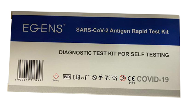 TEST ANTIGENICO RAPIDO COVID-19 EGENS AUTODIAGNOSTICO DETERMINAZIONE QUALITATIVA ANTIGENI SARS-COV-2 IN TAMPONI NASALI MEDIANTE IMMUNOCROMATOGRAFIA - Farmacia Artemisia di Montecuollo Dott. Angelo snc