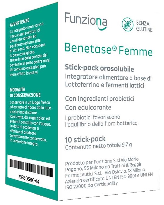 BENETASE FEMME 10 STICK PACK - Farmacia Artemisia di Montecuollo Dott. Angelo snc