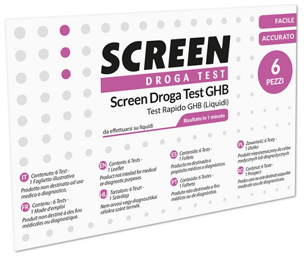 SCREEN DROGA TEST GHB TEST RAPIDO 6 PEZZI - Farmacia Artemisia di Montecuollo Dott. Angelo snc