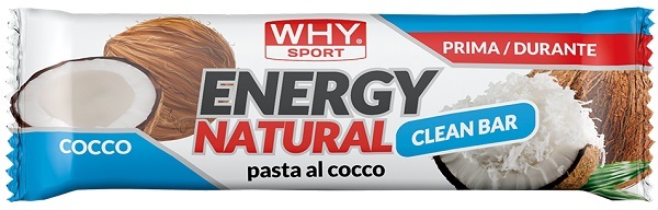 WHYSPORT ENERGY NATURAL BARRETTA COCCO 25 G - Farmacia Artemisia di Montecuollo Dott. Angelo snc