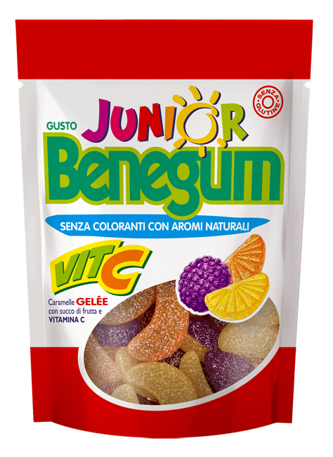 BENEGUM JUNIOR VITA C CARAMELLE GELE' CON SUCCO DI FRUTTA E VITAMINA C 90 G - Farmacia Artemisia di Montecuollo Dott. Angelo snc