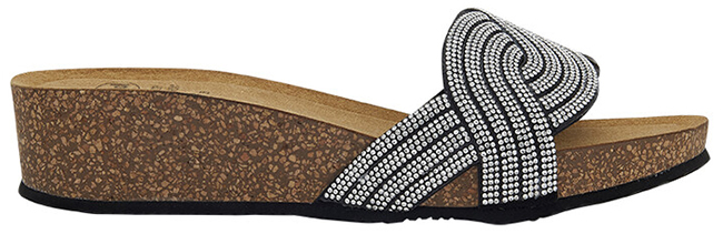 VEGAS LOW MICROFIBRE+STRASS W BLACK 36 - Farmacia Artemisia di Montecuollo Dott. Angelo snc