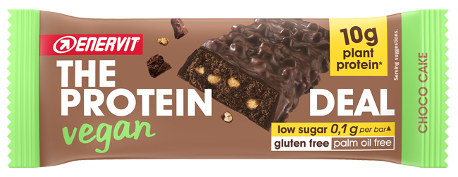 ENERVIT PROTEIN DEAL CHOCO CAKE VEGAN 40 G - Farmacia Artemisia di Montecuollo Dott. Angelo snc