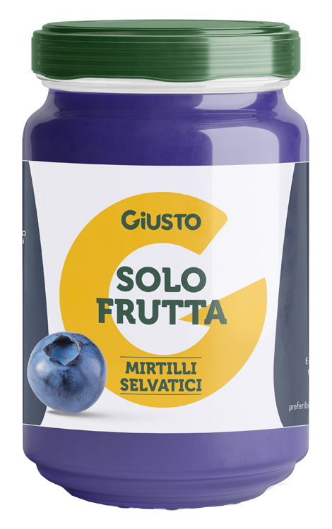 GIUSTO SOLO FRUTTA CONFETTURA MIRTILLI SELVATICI 220 G - Farmacia Artemisia di Montecuollo Dott. Angelo snc