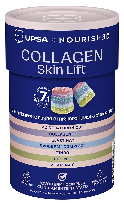 UPSA X NOURISHED COLLAGEN SKIN LIFT 30 GUMMIES - Farmacia Artemisia di Montecuollo Dott. Angelo snc