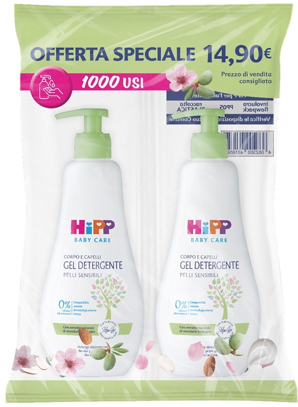 HIPP SPECIAL PACK DOPPIO GEL DETERGENTE 1 PACK DA 2 CONFEZIONI DA 400 ML - Farmacia Artemisia di Montecuollo Dott. Angelo snc