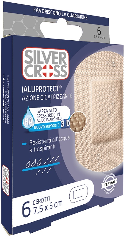MEDICAZIONE SILVER CROSS IALUPROTECT XL 7,5X5 CM 6 PEZZI - Farmacia Artemisia di Montecuollo Dott. Angelo snc