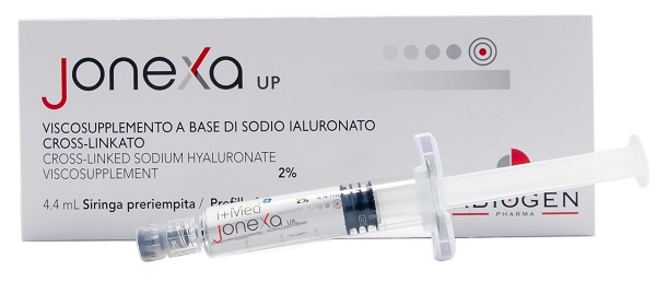 JONEXA UP SIRINGA INTRA-ARTICOLARE SODIO IALURONATO CROSS-LINKATO 2% 4,4 ML - Farmacia Artemisia di Montecuollo Dott. Angelo snc