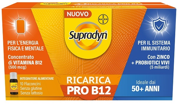 SUPRADYN RICARICA PRO B12 10 FLACONCINI - Farmacia Artemisia di Montecuollo Dott. Angelo snc