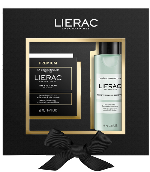 LIERAC SET NATALE PREMIUM CREMA OCCHI 20 ML + STRUCCANTE OCCHI 100 ML 2024 - Farmacia Artemisia di Montecuollo Dott. Angelo snc