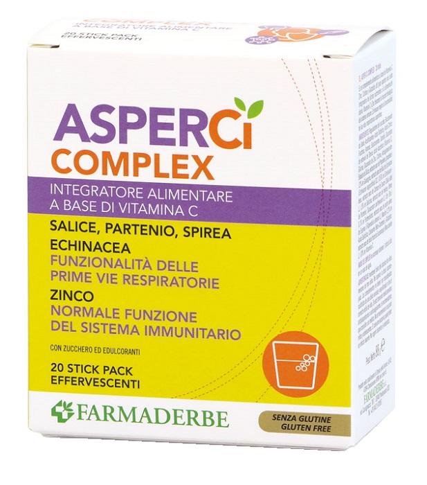 ASPER CI COMPLEX 20 STICK PACK EFFERVESCENTI 4,4 G - Farmacia Artemisia di Montecuollo Dott. Angelo snc