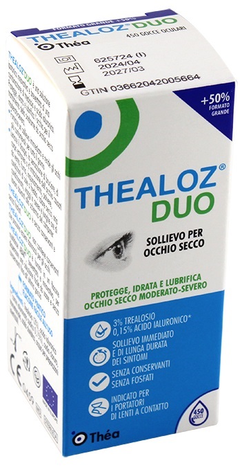 THEALOZ DUO SOLUZIONE OFTALMICA FLACONE 15 ML - Farmacia Artemisia di Montecuollo Dott. Angelo snc
