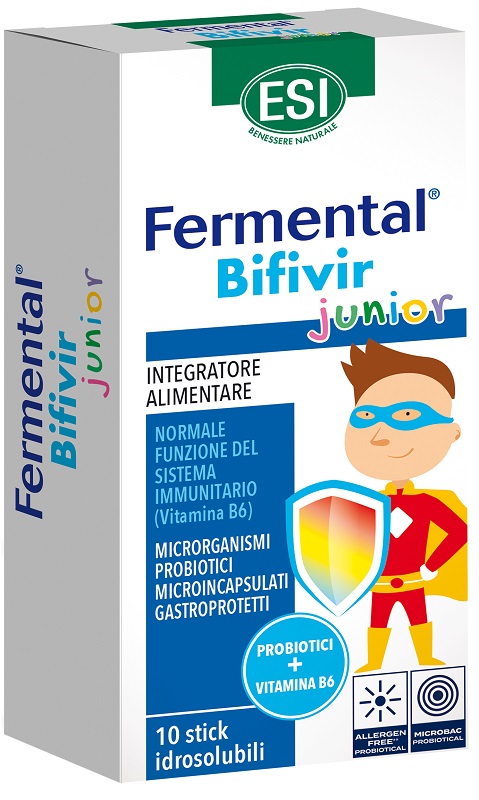ESI FERMENTAL BIFIVIR JUNIOR 10 STICK IDROSOLUBILI - Farmacia Artemisia di Montecuollo Dott. Angelo snc