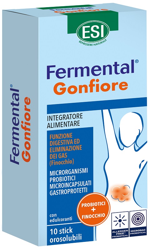 ESI FERMENTAL GONFIORE 10 STICK OROSOLUBILI - Farmacia Artemisia di Montecuollo Dott. Angelo snc