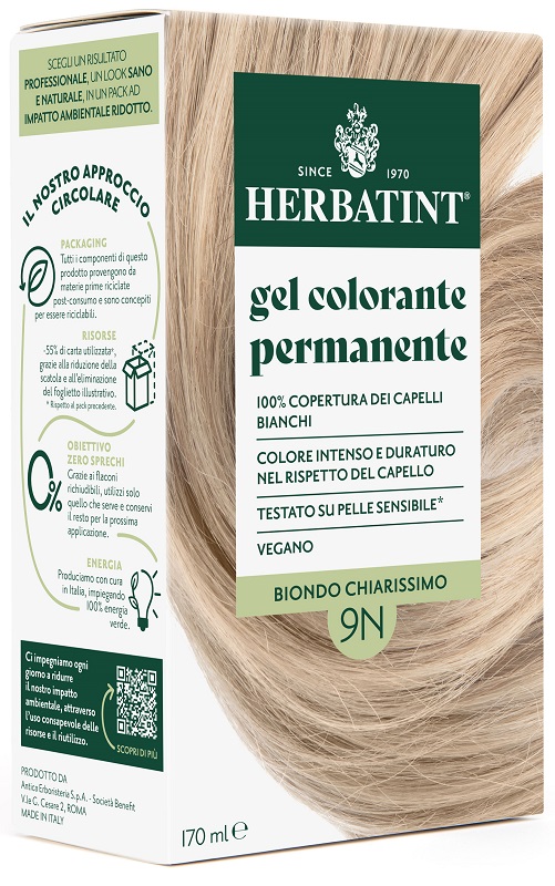 HERBATINT 9N BIONDO CHIARISSIMO 170 ML - Farmacia Artemisia di Montecuollo Dott. Angelo snc