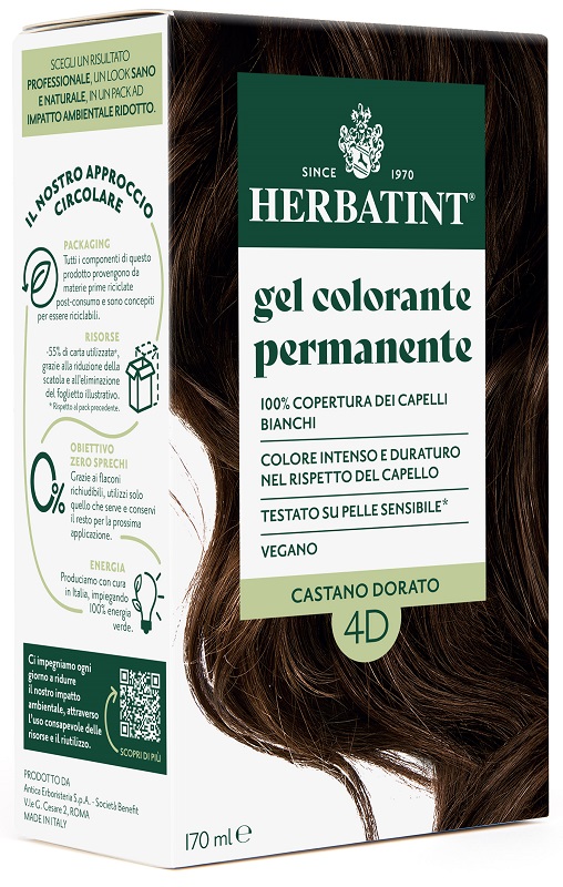 HERBATINT 4D CASTANO DORATO 170 ML - Farmacia Artemisia di Montecuollo Dott. Angelo snc