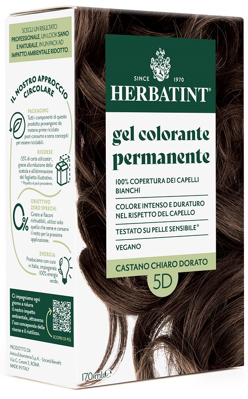 HERBATINT 5D CASTANO CHIARO DORATO 170 ML - Farmacia Artemisia di Montecuollo Dott. Angelo snc