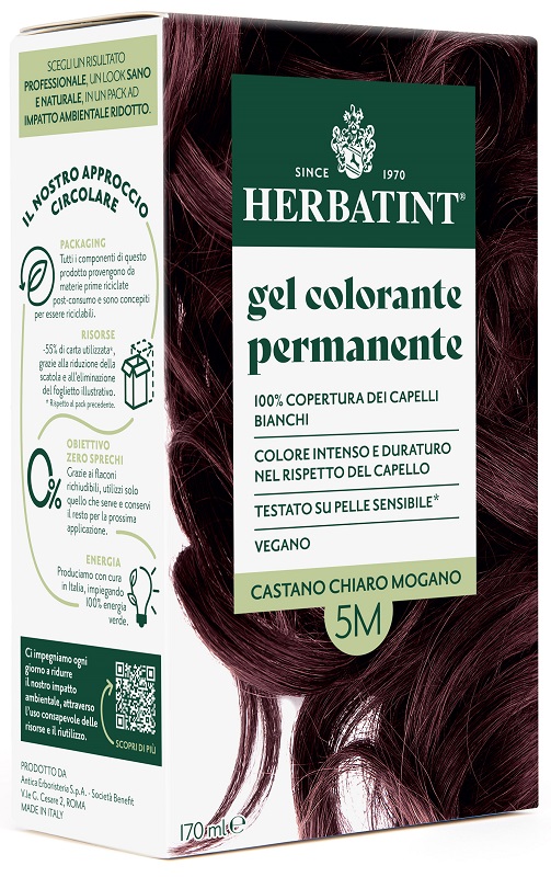 HERBATINT 5M CASTANO CHIARO MOGANO 170 ML - Farmacia Artemisia di Montecuollo Dott. Angelo snc