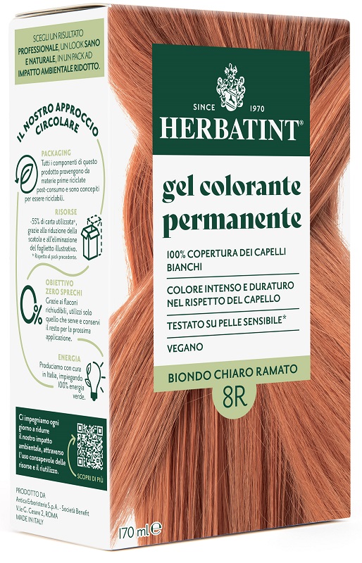 HERBATINT 8R BIONDO CHIARO RAMATO 170 ML - Farmacia Artemisia di Montecuollo Dott. Angelo snc