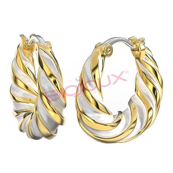 BJT364 ORECCHINO ALARA BLACK GOLD PLATED - Farmacia Artemisia di Montecuollo Dott. Angelo snc