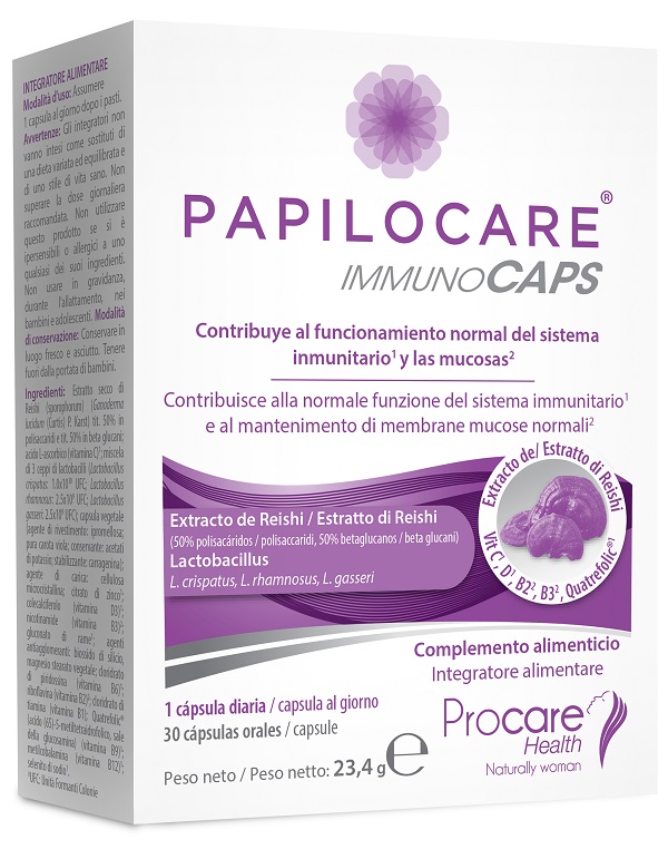 PAPILOCARE IMMUNOCAPS 30 CAPSULE - Farmacia Artemisia di Montecuollo Dott. Angelo snc