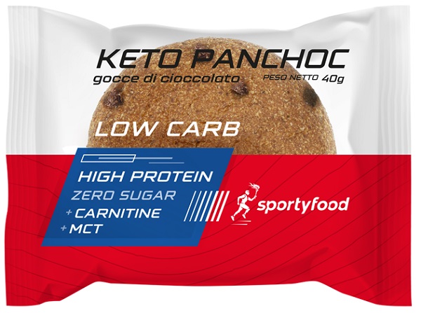 SPORTYFOOD KETO PANCHOC CON GOCCE DI CIOCCOLATO 40 G - Farmacia Artemisia di Montecuollo Dott. Angelo snc