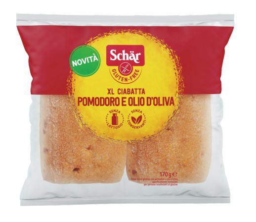 SCHAR XL CIABATTA POMODORI E OLIO D'OLIVA 2 PEZZI X 85 G - Farmacia Artemisia di Montecuollo Dott. Angelo snc