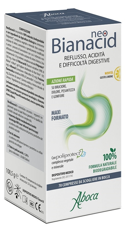 NEOBIANACID 70 COMPRESSE LIMONE - Farmacia Artemisia di Montecuollo Dott. Angelo snc