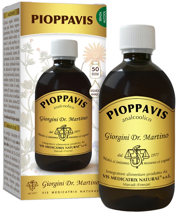 PIOPPAVIS LIQUIDO ANALCOOLICO 500 ML - Farmacia Artemisia di Montecuollo Dott. Angelo snc
