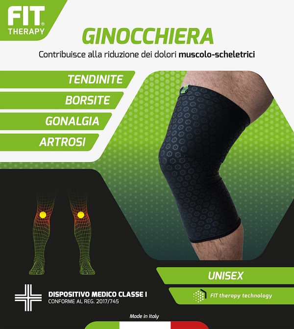 GINOCCHIERA FIT THERAPY NERO L - Farmacia Artemisia di Montecuollo Dott. Angelo snc