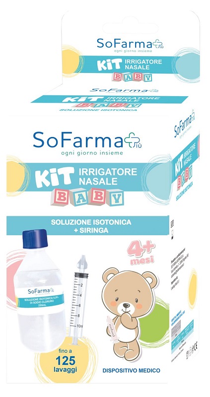 KIT IRRIGATORE NASALE BABY SOFARMAPIU' - Farmacia Artemisia di Montecuollo Dott. Angelo snc