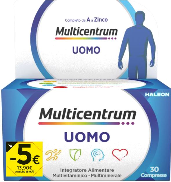 MULTICENTRUM U 30 COMPRESSE PROMO 2026 - Farmacia Artemisia di Montecuollo Dott. Angelo snc